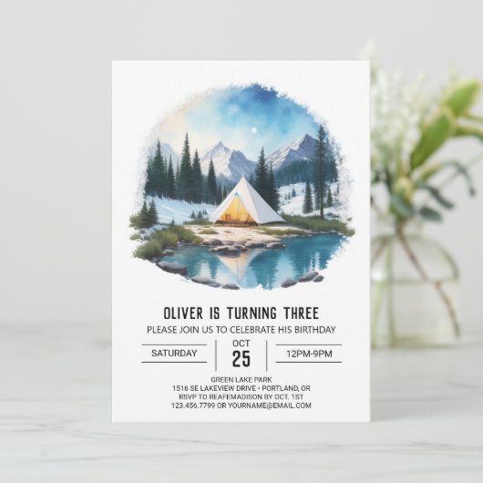 WaldExplorer - Einladung von Kindern zum Geburtsta (Stehend Vorderseite)