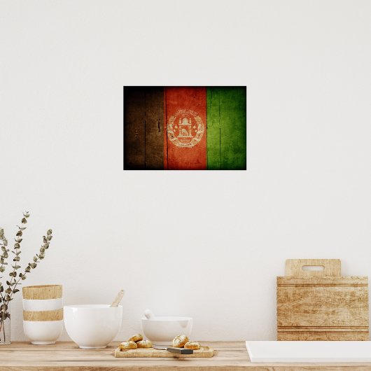 Waldfahne, Afghanistan Poster (Küche)