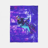 Waldfahrer - BMX Racer Fleecedecke (Vorderseite)