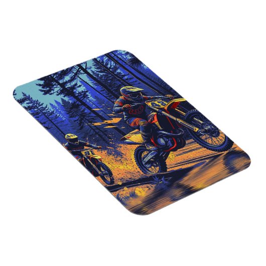 Waldfahrt - Motocross-Racing Magnet (Rechte Seite)