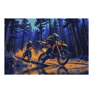Waldfahrt - Motocross-Racing Poster