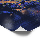 Waldfahrt - Motocross-Racing Poster (Ecke)