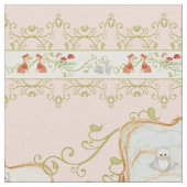 Waldfairytale-Geschöpf-Baby-Mädchen-Kinderzimmer Stoff (Nahaufnahme)