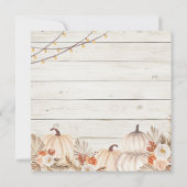 Waldfall Ernte Party, Fall Fest, Fall Community Einladung (Rückseite)