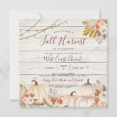 Waldfall Ernte Party, Fall Fest, Fall Community Einladung (Vorderseite)