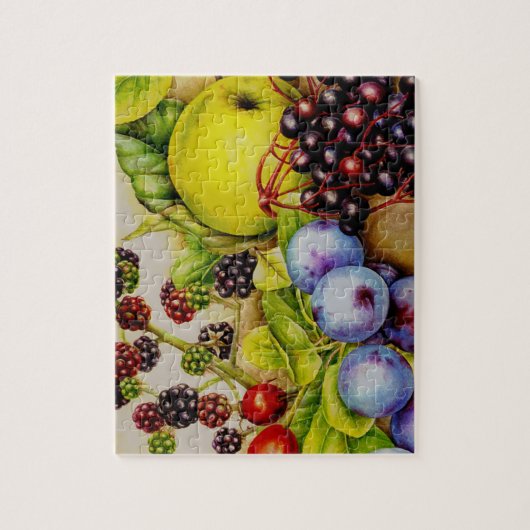 Waldfall Fruchtart Puzzle (Vertikal)