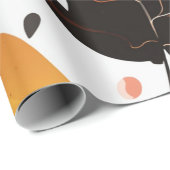 Waldfall: Holzleaf-Muster Geschenkpapier (Rolleneckpunkt)