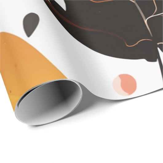 Waldfall: Holzleaf-Muster Geschenkpapier (Rolleneckpunkt)