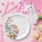 Waldfall kleine Pilzdusche Pappteller (Party)