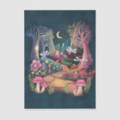 Waldfantasie, die magische Fairyland der Natur Seidenpapier (Vorderseite)