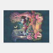 Waldfantasie, die Whimsikmesse der Natur Geschenkpapier Set (Vorderseite 2)