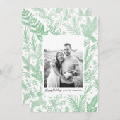 Waldfarbe Feiertagskarte (Vorne/Hinten)