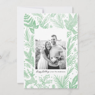 Waldfarbe Feiertagskarte