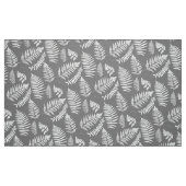 Waldfarn-Muster, Graues/Grau und Weiß Stoff (Fat Quarter (45,7 x 55,9 cm))