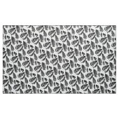 Waldfarn-Muster, Schwarzweiss Stoff (Yard (91,4 cm))