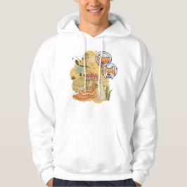 Waldfee & Astro-Tiere: Groovy Pilz-Abenteuer Hoodie