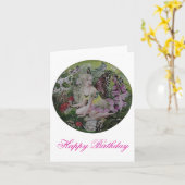 Waldfee Geburtstagskarte Karte (Gelbe Blume)