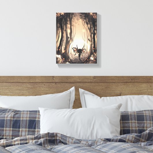 Waldfee Leinwanddruck (Insitu (Schlafzimmer))