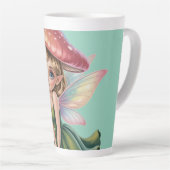 Waldfee mit Pilzhut Illustration Milchtasse (Rechte Ecke)