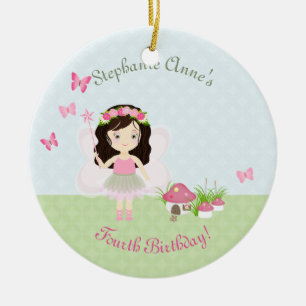 Waldfee Prinzessin Keramikornament