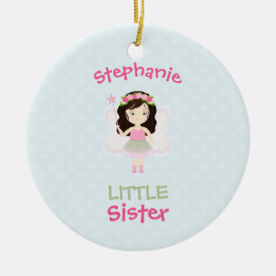 Waldfee Prinzessin Kleine Schwester Keramik Ornament