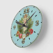 Waldfee Runde Wanduhr (Winkel)