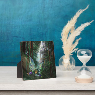 Waldfeen und Wasserfallschloss Fotoplatte