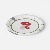 Waldfeenhafter PapierTeller (Schrägansicht)