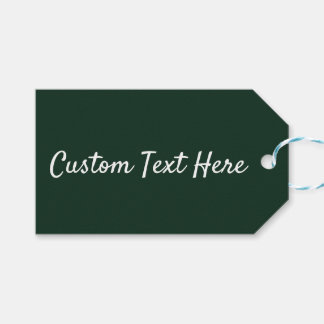 Waldfest schlicht dunkelgrün geschenkanhänger