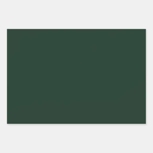 Waldfest schlicht dunkelgrün geschenkpapier set (Vorderseite 3)