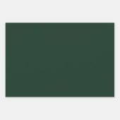 Waldfest schlicht dunkelgrün geschenkpapier set (Vorderseite 2)