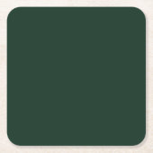 Waldfest schlicht dunkelgrün rechteckiger pappuntersetzer (Vorderseite)