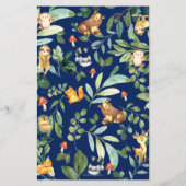 Waldflächen Brunnen Wünsche für Babyduschkarte (Rückseite)