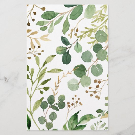 Waldflächen raten das Price Baby Shower Game (Rückseite)