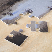 Waldflächen Schneebelandschaft Puzzle (Seite)