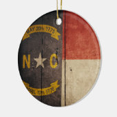 Waldflagge North Carolina Keramikornament (Links)