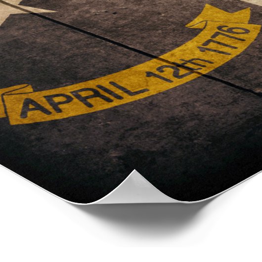 Waldflagge North Carolina Poster (Ecke)