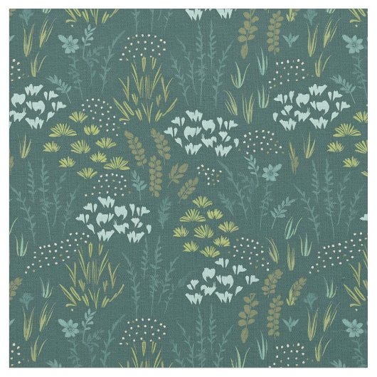 Waldflor Stoff (Nahaufnahme)