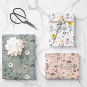 Waldfloral Geschenkpapier Set