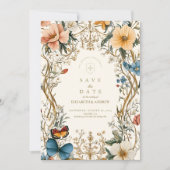 Waldflorale-Hochzeit Save The Date (Vorderseite)