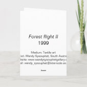 Waldflug Karte (Rückseite)