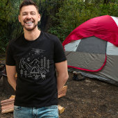 Waldflugzeugberg, Kiefernbaum, Retro, rustikal T-Shirt