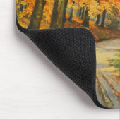 Waldfluss im Herbst Mousepad (Ecke)