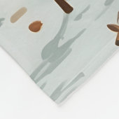 Waldflüster: Eine Waldlandskizze Fleecedecke (Ecke)