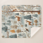 Waldflüster: Eine Waldlandskizze Sherpadecke (Vorderseite (Horizontal))