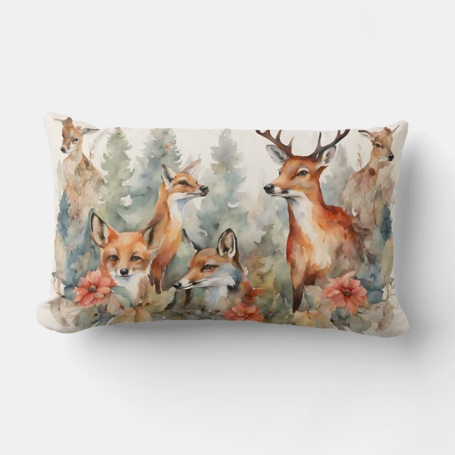 Waldflüster Lendenkissen (Vorderseite)