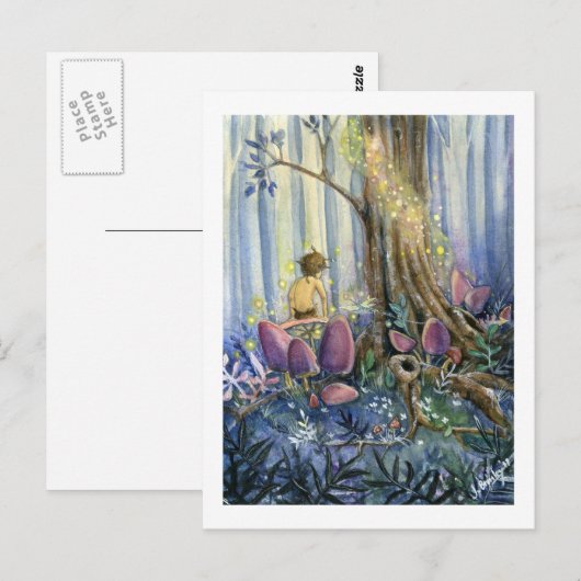 Waldflüster Postkarte (Vorne/Hinten)