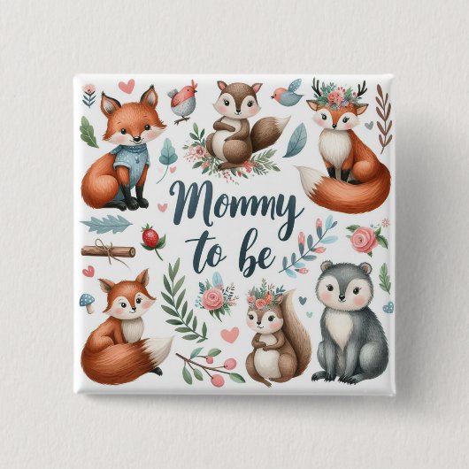 Waldflüster und Kreaturen | Mami zu sein Button (Vorderseite)