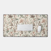 Waldflüster: Viktorianische Natur Elegance Schreibtischunterlage (Tastatur & Maus)