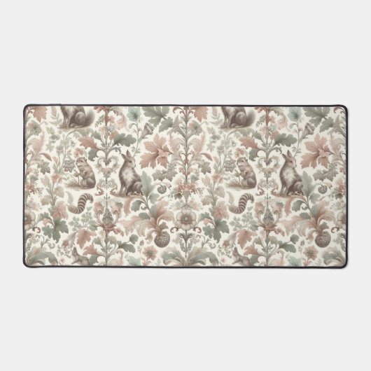 Waldflüster: Viktorianische Natur Elegance Schreibtischunterlage (Vorderseite)